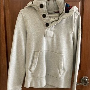 Abercrombie & Fitch lined three button hoodie